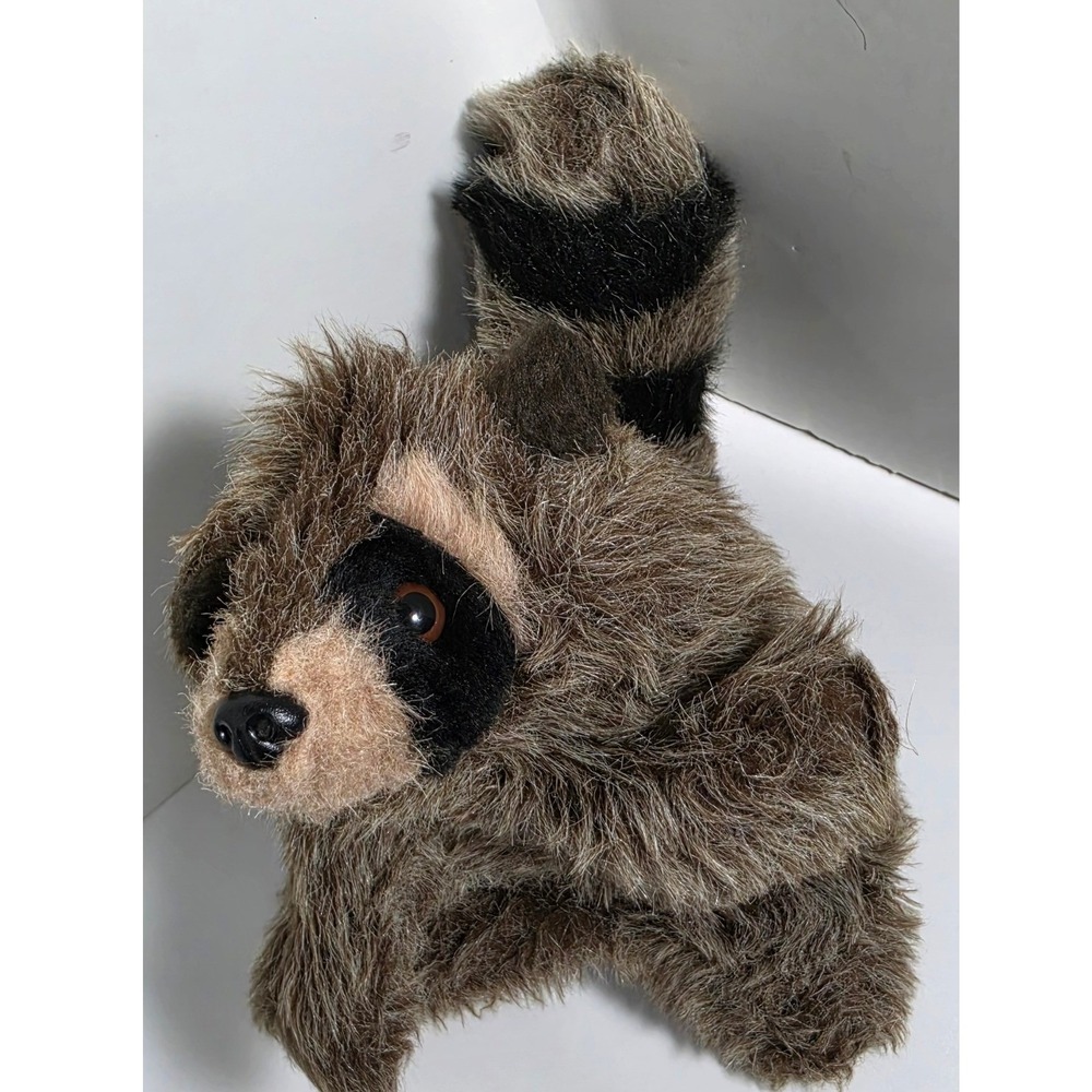 Vintage Country Critters Raccoon Hand Puppet Plush S&S Sales Made in USA